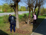 В субботнике приняла участие администрация.