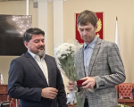 Звание «Почетный машиностроитель Ивановской области» присвоено А.В. Жуковскому.